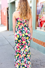 Load image into Gallery viewer, Easy Living Navy Floral Sleeveless Maxi Dress

