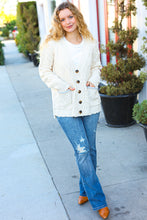 Load image into Gallery viewer, You&#39;ve Got It Button Down Boyfriend Cardigan in Cream
