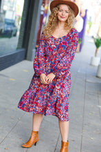 Load image into Gallery viewer, Take The Leap Floral Print Midi Dress
