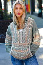 Load image into Gallery viewer, Take All Of Me Vintage Chevron Notched Hoodie

