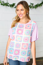 Load image into Gallery viewer, The Flower Girl Floral Color Block Top
