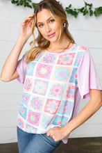 Load image into Gallery viewer, The Flower Girl Floral Color Block Top
