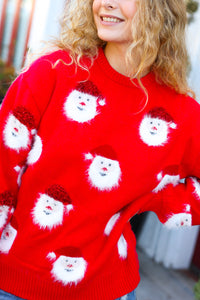 Dear Santa, Sparkle Fuzzy Knit Sweater