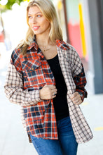 Load image into Gallery viewer, Calling On You Plaid Color Block Shacket
