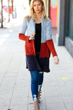Load image into Gallery viewer, Take a Look Two Tone Hacci Cardigan
