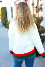 Load image into Gallery viewer, &quot;Holly Jolly&quot; Lurex Embroidered Sweater
