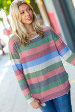 Load image into Gallery viewer, Feeling Bold Textured Vintage Stripe Top

