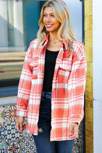Load image into Gallery viewer, Layer Up Plaid Flannel Button Down Shacket
