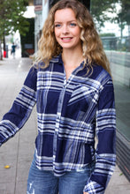 Load image into Gallery viewer, Casual Chic Plaid Button Down Long Sleeve Top in Blue
