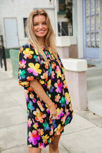 Load image into Gallery viewer, Look Adorable Ribbon Bow Tie Floral Babydoll Dress with Pockets
