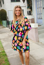 Load image into Gallery viewer, Look Adorable Ribbon Bow Tie Floral Babydoll Dress with Pockets
