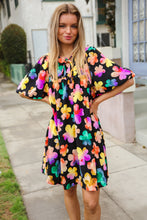 Load image into Gallery viewer, Look Adorable Ribbon Bow Tie Floral Babydoll Dress with Pockets
