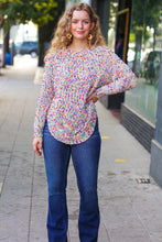 Load image into Gallery viewer, Cozy Season Ivory Popcorn Rounded Hem Shirttail Pullover Sweater

