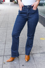 Load image into Gallery viewer, Judy Blue Dark Wash High Waisted Straight Fit Jeans
