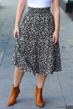 Load image into Gallery viewer, It&#39;s Your Day Ditzy Floral Smocked Waist Midi Skirt
