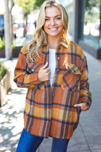 Load image into Gallery viewer, You Got This Camel Plaid Quilt Lined Button Down Shacket
