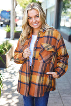 Load image into Gallery viewer, You Got This Camel Plaid Quilt Lined Button Down Shacket
