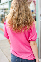 Load image into Gallery viewer, Adorable Sequin Easter Egg Terry Top in Hot Pink
