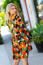 Load image into Gallery viewer, Fall Florals In Bloom Long Sleeve Babydoll Dress
