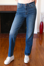 Load image into Gallery viewer, Judy Blue Dark Wash High Rise Straight Leg Jeans
