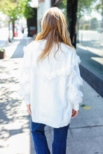 Load image into Gallery viewer, Beautiful You Fringe Detail Knit Cardigan in Ivory
