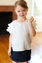 Load image into Gallery viewer, Lovable Linen Feel V Neck Ruffle Sleeve Top
