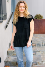 Load image into Gallery viewer, Best In Bold Dolman Ribbed Knit Sweater Top in Black
