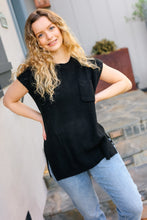 Load image into Gallery viewer, Best In Bold Dolman Ribbed Knit Sweater Top in Black
