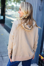 Load image into Gallery viewer, Join You Later Taupe French Terry Snap Button Hoodie
