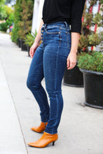Load image into Gallery viewer, Stand Out Dark Denim High Rise Skinny Fit Button Fly Jeans by Judy Blue
