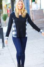 Load image into Gallery viewer, Adorable In Plaid Hacci Knit Hoodie
