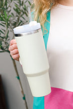 Load image into Gallery viewer, Insulated 38oz. Tumbler with Straw in Cream
