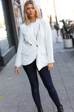 Load image into Gallery viewer, Holiday Ready White Tassel Fringe Blazer
