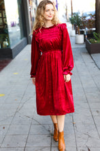 Load image into Gallery viewer, Tis the Season! Mock Neck Velvet Dress
