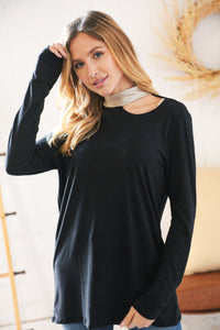 Shimmer In The Night Foil Neck Band Cold Shoulder Holiday Top