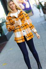 Load image into Gallery viewer, Weekend Ready Butterscotch Plaid Flannel Oversized Jacket
