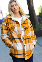 Load image into Gallery viewer, Weekend Ready Butterscotch Plaid Flannel Oversized Jacket

