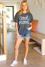 Load image into Gallery viewer, &quot;Cool Mom&quot; Embroidery Pop-Up Rib Dolman Top
