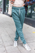 Load image into Gallery viewer, Knit Front Seam Sweatpants in Ash Jade
