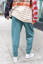 Load image into Gallery viewer, Knit Front Seam Sweatpants in Ash Jade
