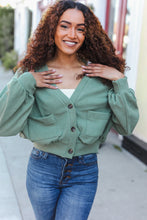 Load image into Gallery viewer, Weekend Ready Lime Green Boyfriend Button Down Cropped Jacket
