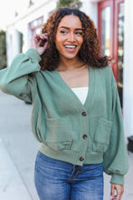 Load image into Gallery viewer, Weekend Ready Lime Green Boyfriend Button Down Cropped Jacket
