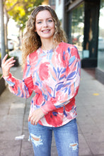 Load image into Gallery viewer, On My Heart Floral Brushed Hacci Sweater Top in Blush
