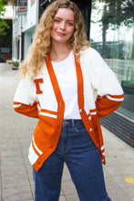 Load image into Gallery viewer, Game Day Burnt Orange &quot;T&quot; Embroidered Cardigan
