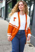 Load image into Gallery viewer, Game Day Burnt Orange &quot;T&quot; Embroidered Cardigan
