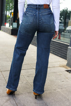 Load image into Gallery viewer, Judy Blue Dark Wash Western Seam Straight Leg Jeans
