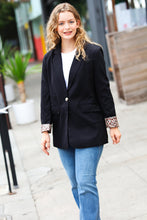 Load image into Gallery viewer, Feeling Bold Leopard Tailored Collar Lapel Blazer

