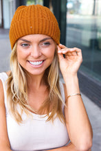 Load image into Gallery viewer, Cable Knit Beanie in Mustard
