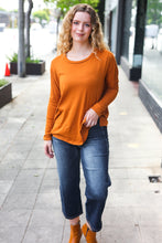 Load image into Gallery viewer, Rust Hacci Dolman Pocketed Sweater Top
