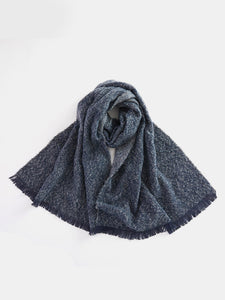 Raw Hem Heathered Polyester Scarf (multiple color options)